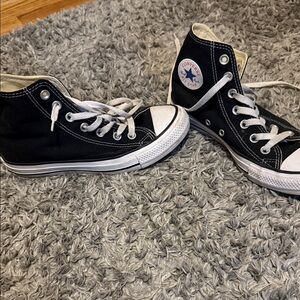 Converse Kids Black and White High-Top Sneakers
